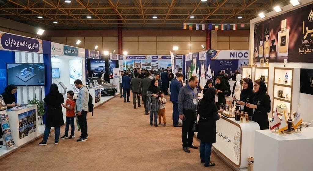 نمایشگاه عطر و ادکلن نیرا در مدیریت اکتشاف شرکت ملی نفت ایران